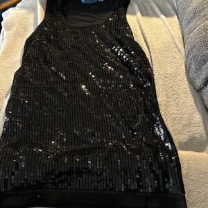 Simply Vera Vera Wang sequin front tank top Xs
